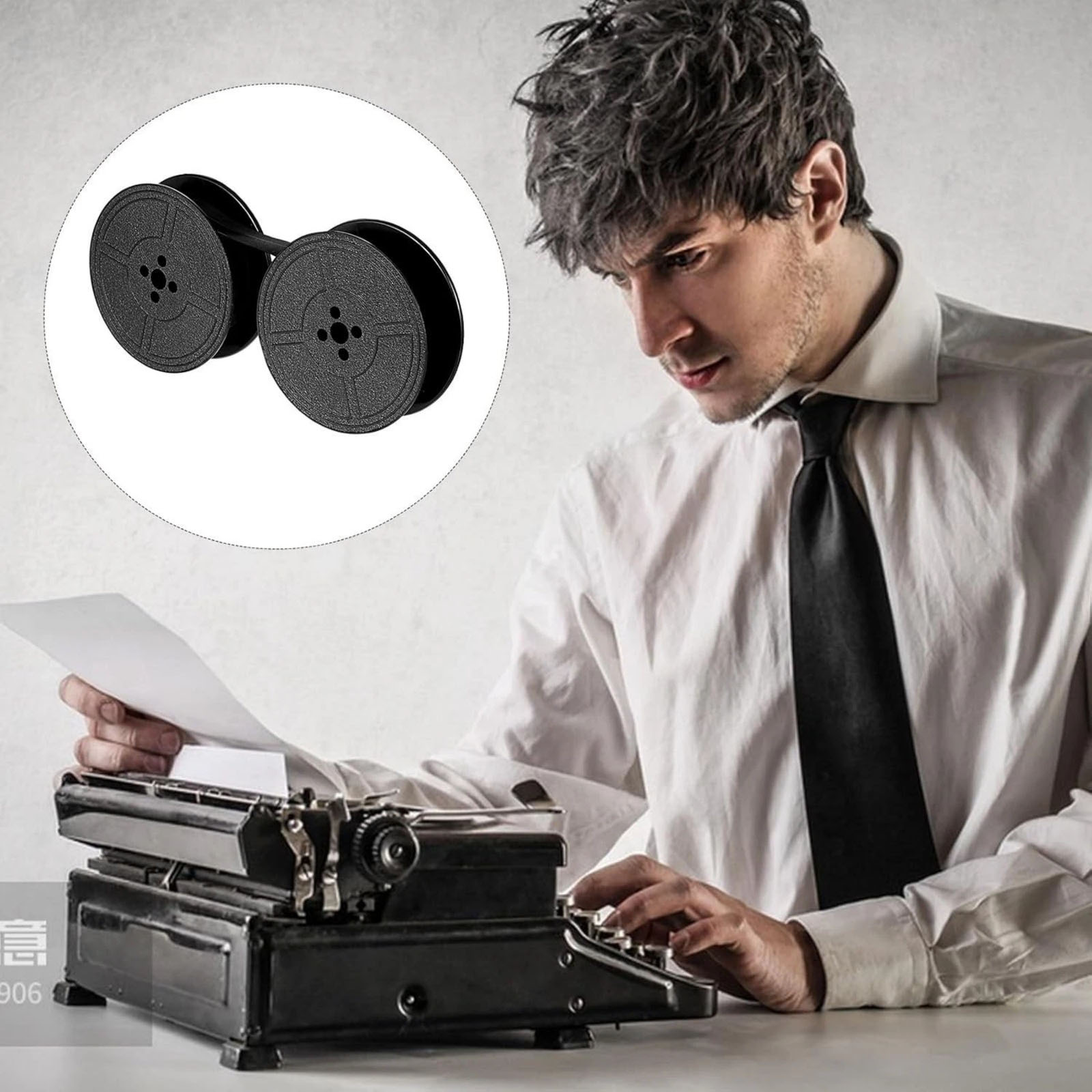 Typewriter Ribbon Roll - 2 rouleaux de ruban universel pour
