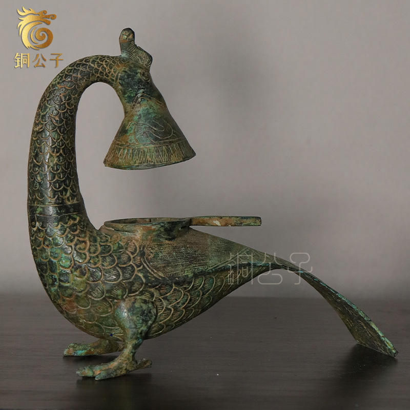 Collectible Vintage Lamps - Lampe oiseau phénix à longue queue,