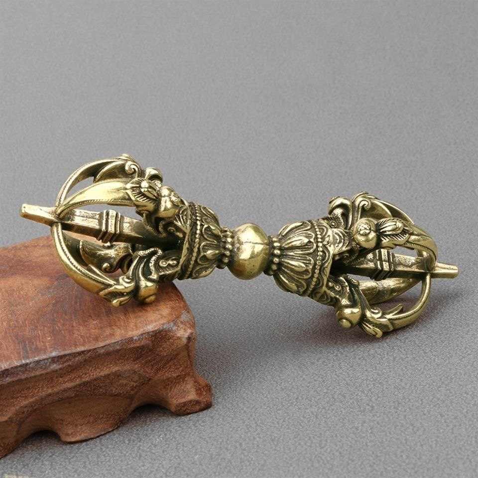 Collectible Vintage Tools - Pilon Vajra Tibétain Vintage en Laiton