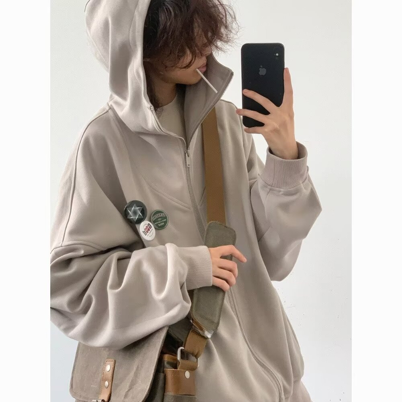 Ensemble décontracté d'automne - Vintage Zip Hoodie avis et prix