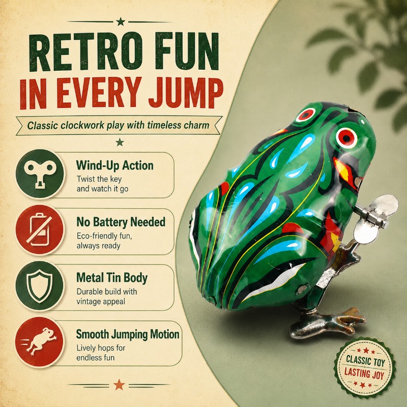 Grenouille en métal à ressort  - Vintage And Collectible Toys avis et prix