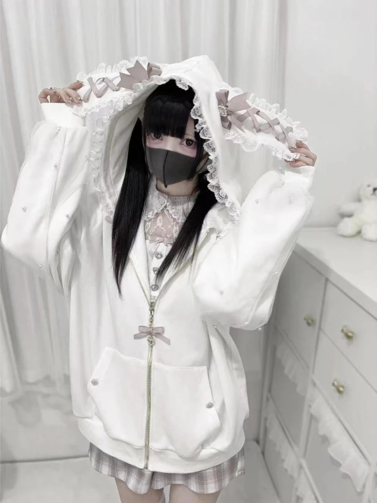 Sweet Y2K Kawaii – veste à cap - Vintage Zip Hoodie avis et prix