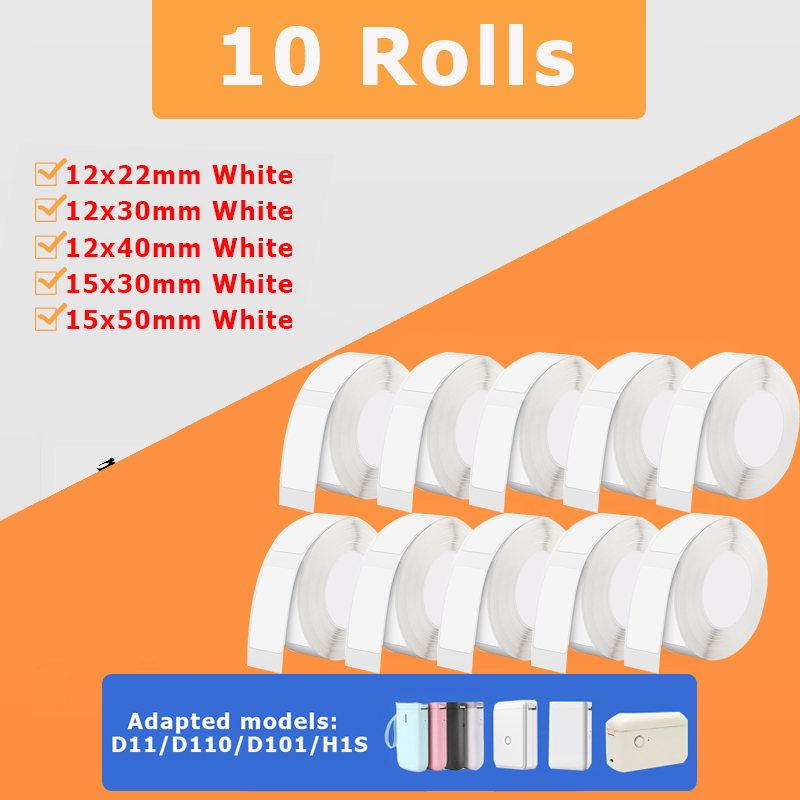 10 rouleaux d'étiquettes offic - Typewriter Ribbon Roll avis et prix