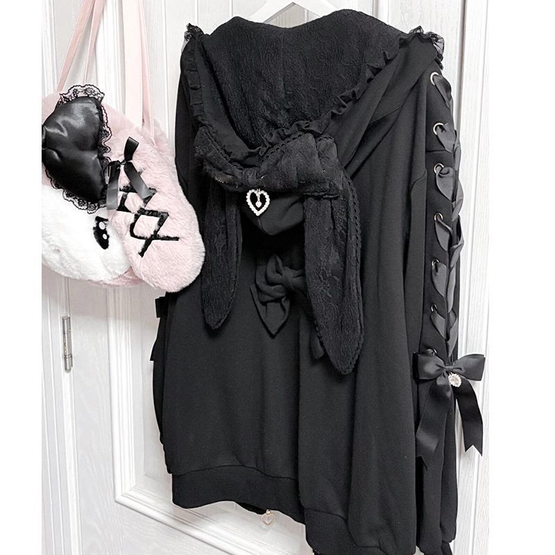 Veste à capuche Lolita pour fe - Vintage Zip Hoodie avis et prix